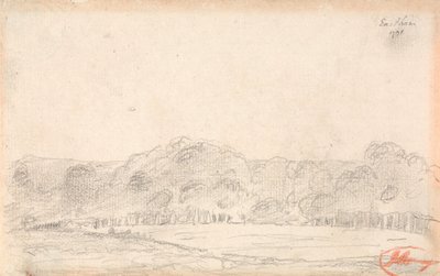 Paisaje, posiblemente de Eartham de George Romney