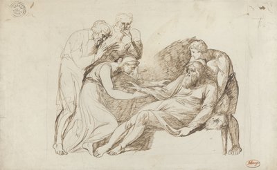Lear despertado por Cordelia de George Romney