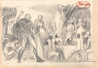 MacBeth: Escena del banquete de George Romney