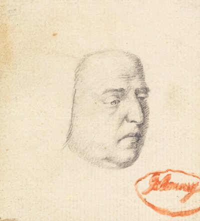 Cabeza de hombre 2 de George Romney