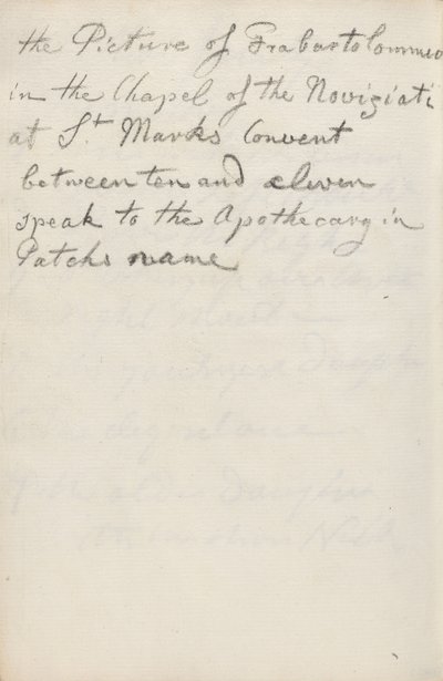 Notas del manuscrito de George Romney