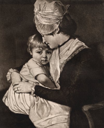 Sra. Carwardine y niño, c1775, 1912 de George Romney