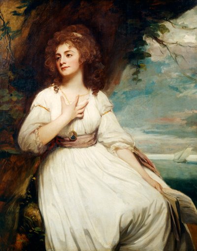 Mrs Crouch (Anna Maria Phillips) 1787 (óleo sobre lienzo) de George Romney