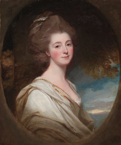 Retrato de Jane Hoskyns, c. 1778-1780 (óleo sobre lienzo) de George Romney