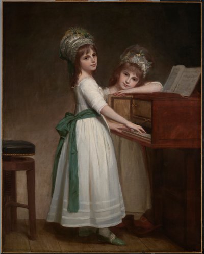 Retrato de María y Catalina, las hijas de Edward Thurlow, primer barón Thurlow de George Romney