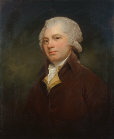 Retrato del Sr. Wildman (óleo sobre lienzo) de George Romney