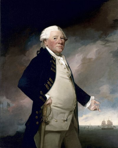 Retrato del Vicealmirante Sir Hyde Parker de George Romney