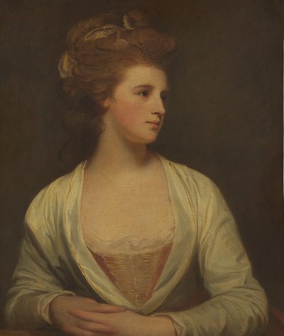 Retrato de una mujer, se dice que es Emily Bertie Pott de George Romney