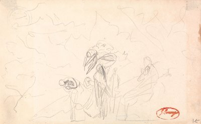 Posiblemente un grupo de figuras con figuras voladoras de George Romney