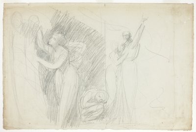 Próspero, Miranda y Calibán, de La tempestad de George Romney
