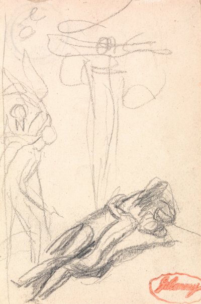 Satanás sorprendido por la oreja de Eva de George Romney