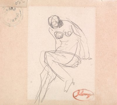 Desnudo femenino sentado, probablemente para «Susana y los ancianos» de George Romney