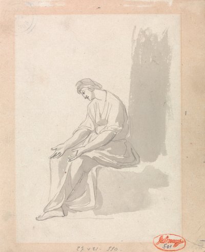 Mujer sentada de George Romney