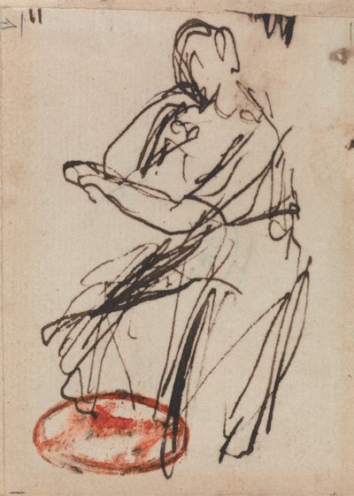 Mujer sentada de George Romney