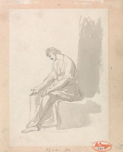 Mujer sentada de George Romney