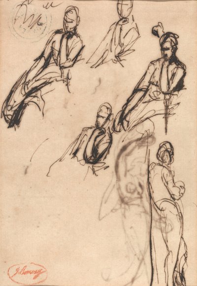 Figuras sentadas y de pie de George Romney
