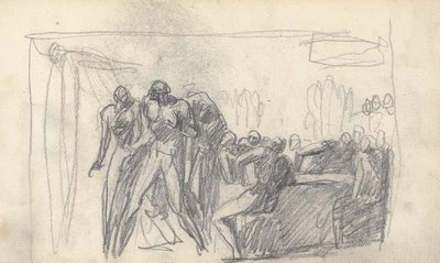 Dibujo de cuaderno de bocetos de George Romney