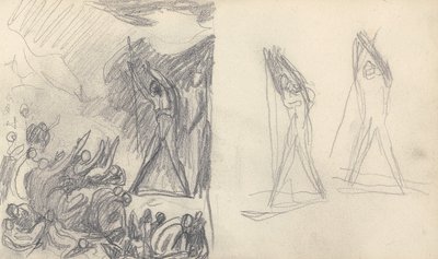 Dibujo de cuaderno de bocetos de George Romney