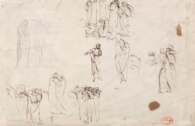 Bocetos para "La acusación de Susanna" de George Romney