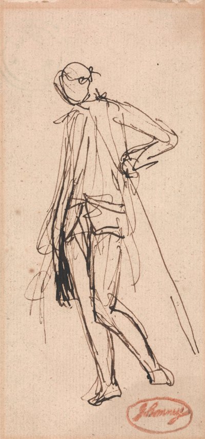 Figura de pie de George Romney