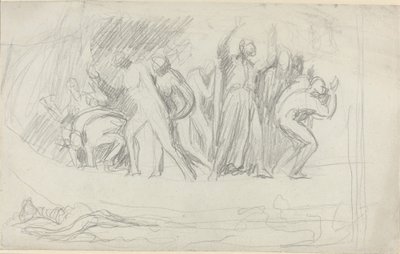 Estudio para "El diluvio" de George Romney