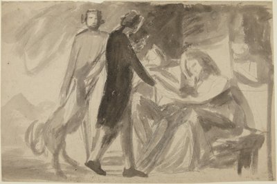 Estudio para un retrato de grupo () de George Romney