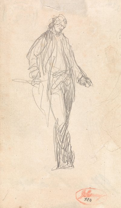Estudio para la figura del comandante Thomas Pearson de George Romney