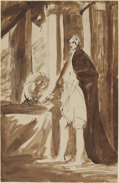 Estudio para el retrato de un hombre de George Romney