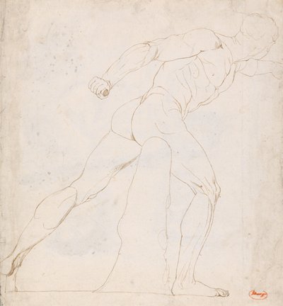 Estudio del gladiador del Borghese de George Romney