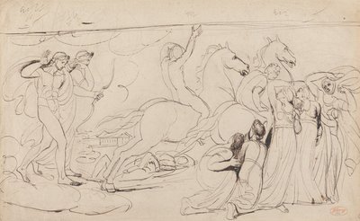 La destrucción de los hijos de Níobe de George Romney