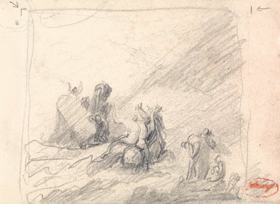 Wolgemuth rescata a los náufragos frente al Cabo de Buena Esperanza de George Romney