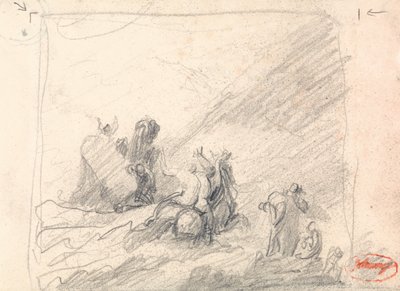 Wolgemuth: El rescate de los náufragos frente al Cabo de Buena Esperanza de George Romney