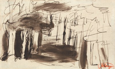 Escena en el bosque de George Romney