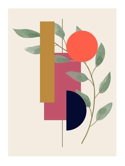 Jardín abstracto, siglo XXI (ilustración) de George Rosaly