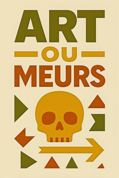 Art or Die-French, 2024 (acrílico sobre lienzo) de George Rosaly