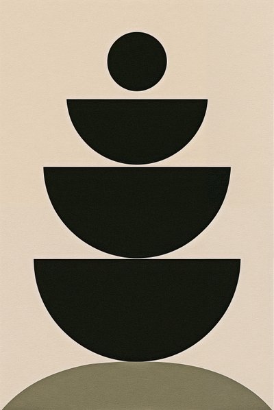 Ritual del equilibrio, 2024 (acrílico sobre lienzo) de George Rosaly