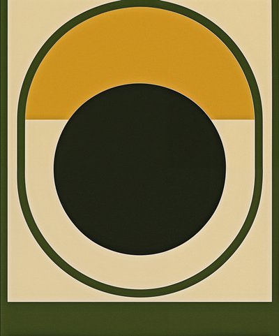 Black Sun Reversal, 2025 (acrílico sobre lienzo) de George Rosaly