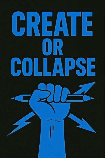 CREAR O COLAPSAR, 2025 (acrílico sobre lienzo) de George Rosaly
