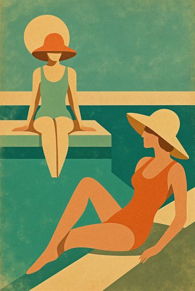 Ease in the Present, 2025 (acrílico sobre lienzo) de George Rosaly