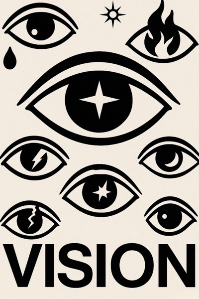 Eyes of Tomorrow, 2025 (acrílico sobre lienzo) de George Rosaly