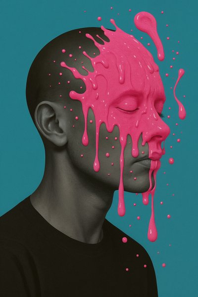 Glossed Over, 2025 (acrílico sobre lienzo) de George Rosaly