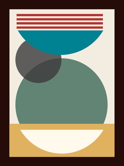 Space City Abstract, 2023 (acrílico sobre lienzo) de George Rosaly