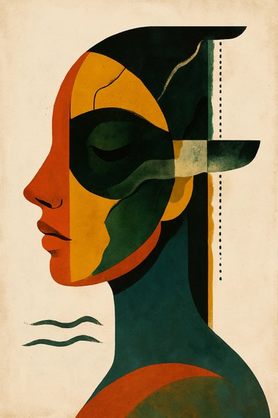 The Weight of Now, 2025 (acrílico sobre lienzo) de George Rosaly
