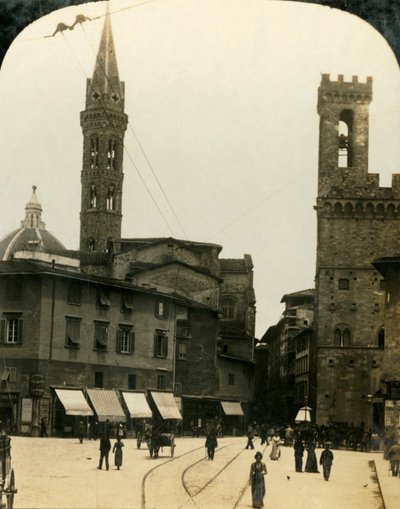Piazza San Firenze, Florencia, Italia, c1909 de George Rose