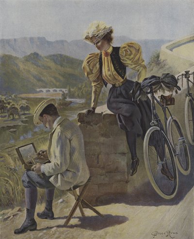 Arte y bicicleta de George Roux
