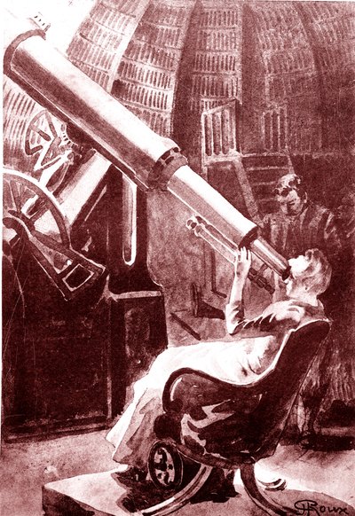 El eclipse de sol por la tierra. 1888 (grabado) de George Roux