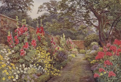 Blyborough, malvarrosas de George Samuel Elgood