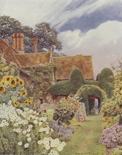 Cleeve Prior, girasoles de George Samuel Elgood