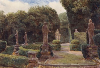 Jardines de Italia: Villa Colonna (litografía en color) de George Samuel Elgood