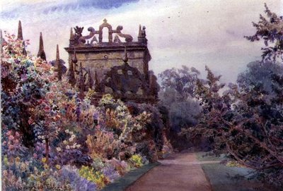 El patio delantero, Hardwick Hall, Derbyshire de George Samuel Elgood